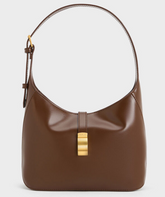 Charles & Ke*th -Wisteria Belted Shoulder Bag - Dark Brown -(AD-JUNE26-IR)
