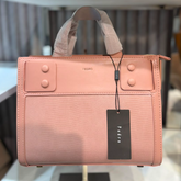 PEDR* -Lizard Effect Leather Top Handle Bag-Pink- (AD-MAY26-JF)