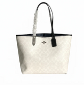 C*ACH - City Tote Bag - Signature White (AD-JUL26-IRF)