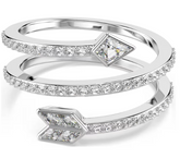 Swar*vski - Mixed cuts, Arrow, White, Rhodium plated-5741528