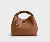 Charles & Ke*th - Chance Turn-Lock Bucket Bag - Chocolate (AD-JUN13-PT)