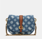Gues* - Kuba Mini Crossbody Flap XS Logo- Denim (AD-DEC-ANW-LH-SA)