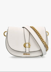 Gues* - Kuba Mini Crossbody Flap XS Logo- WHITE (NB)