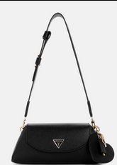 Gues* - Bolena Faux-Leather Shoulder Bag - Black (AD-MAY26-GSPT)