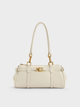 Charles & Ke*th - Gwynne Metallic-Accent Elongated Shoulder Bag - Cream (AD-SEP16-PT)