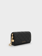 Charles & Ke*th - Arrietty Quilted Wallet On Chain with box - Black (AD-JUN13-PT)
