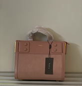 PEDR* -Lizard Effect Leather Top Handle Bag-Pink- (AD-MAY26-JF)
