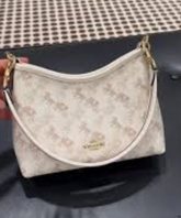 C*ACH -Laurel Shoulder Bag -Off White- (AD-JUN26-JFRCO)(short strap missing)