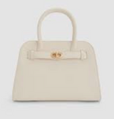 Charles & Ke*th - Aubrielle Belted Tote Bag- White -(AD-JUN26-JFR)
