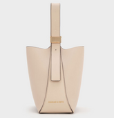 Charles & Ke*th -Edna Bucket Bag - Oat -(AD-JUN26-JFR)