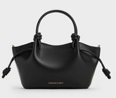 Charles & Ke*th - Sammie Knotted-Handle Wavy Tote Bag - Black- (AD-MAY26-JF)