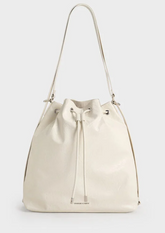 Charles & Ke*th -Neva Two-Way Bucket Bag - Cream- (AD-MAY26-JF)