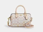 C*ACH - Mini Rowan Crossbody Bag -Pretty Signature Canvas- (AD-JUN26-JFRCO)