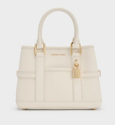 Charles & Ke*th -Scottie Tote Bag - White - (AD-JUNE26-IR)
