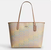 C*ACH - City Tote Bag -Rainbow Signature Canvas- (AD-JUN26-JFRCO)
