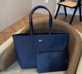 Lacost* - Women's Anna Reversible Tote & Pouch -Black\Midnight Blue(AD-DEC-Y1)-Contact CS For Pictures
