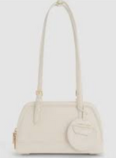 Charles & Ke*th - Enola Canvas Long-Handle Shoulder Bag - White -(AD-JUNE26-IR)