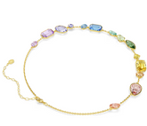 Swar*vski -Gema necklace Mixed cuts, Multicolored, Gold-tone plated-5741584-(2026 PACKAGING)