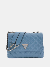 Gues* - Cessily Convertible Crossbody Flap - Blue (AD-August)