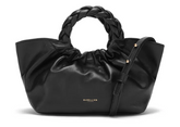 De*ellier-Midi Los Angeles leather braided tote-Black- (AD-JAN26-PT)