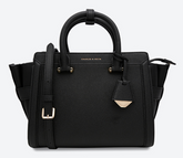 Charles & Ke*th -Trapeze Tote Satchels - Black-(AD-MAY26-PT)