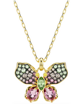 Swar*vski - Mixed cuts, Pavé, Butterfly, Multicolored, Gold-tone plated-5709950(2026 PACKAGING)