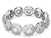 Swar*vski -Round cut, White, Rhodium plated-5636268