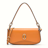 PEDR* - Studio Rift Leather Shoulder Bag-ORANGE