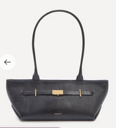 De*ellier- Al*son Toby x New York Croc-Effect Shoulder Bag -BLACK- (AD-JAN26-PT)