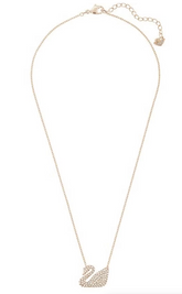 Swar*vski - Rose Gold Iconic Swan Women's Necklace-5121597(5533397)