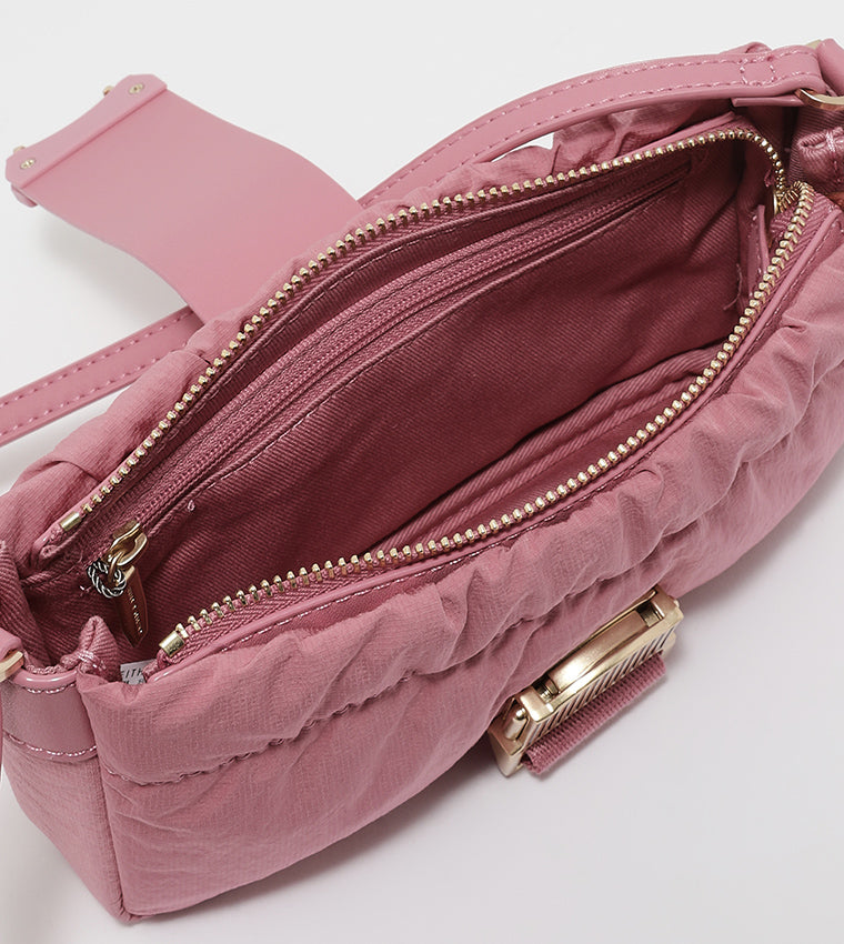 Charles & Ke*th - (MINOR DEFECT) Aspen Ruched Phone Pouch - Pink (NB)