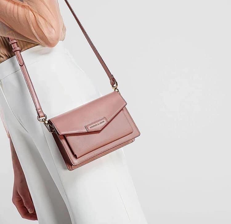 Charles & Ke*th - Envelope Crossbody Bag - Pink(NB)