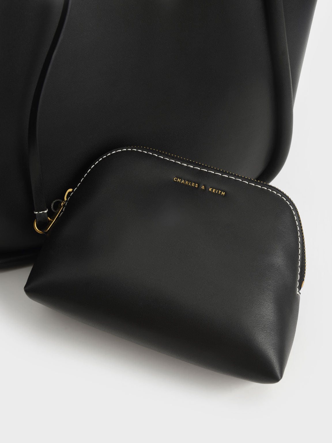 Charles & Ke*th - Tubular Slouchy Tote Bag - Black (AD-Sep)