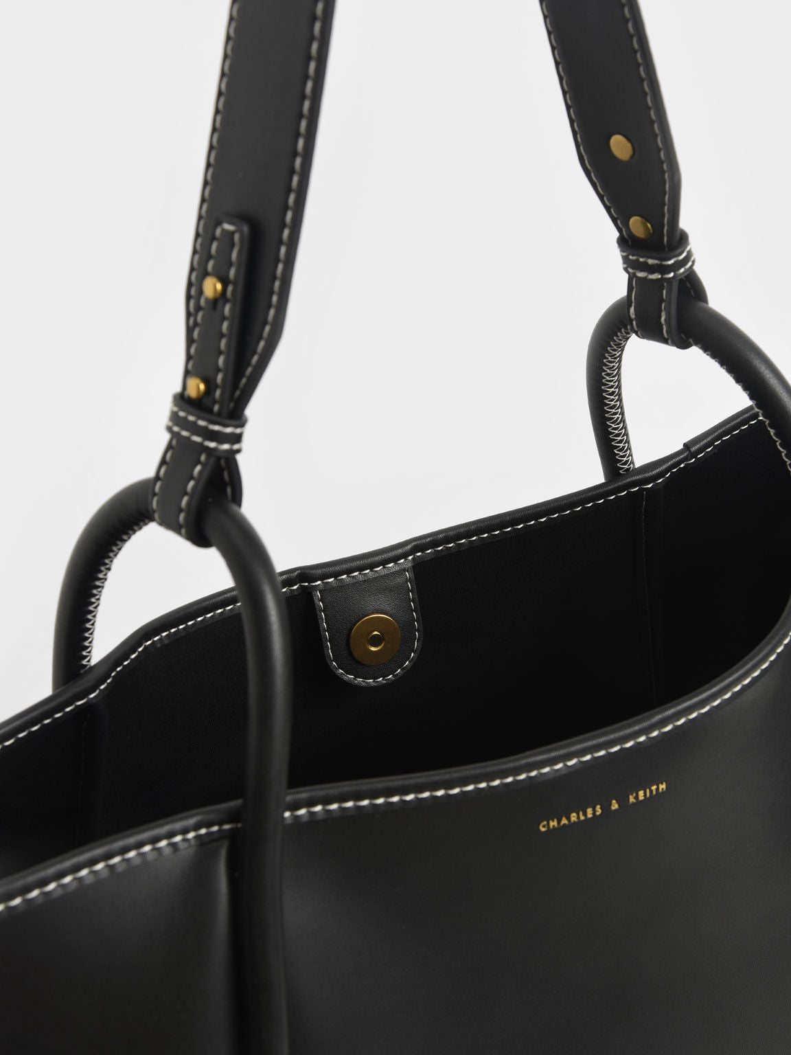 Charles & Ke*th - Tubular Slouchy Tote Bag - Black (AD-Sep)