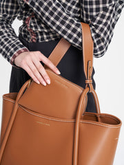 Charles & Ke*th - Tubular Slouchy Tote Bag - Cognac - Mid-Nov