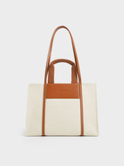 Charles & Ke*th - Shalia Canvas Tote Bag - Cognac - Mid-Nov