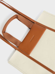 Charles & Ke*th - Shalia Canvas Tote Bag - Cognac - Mid-Nov