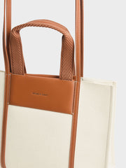 Charles & Ke*th - Shalia Canvas Tote Bag - Cognac - Mid-Nov