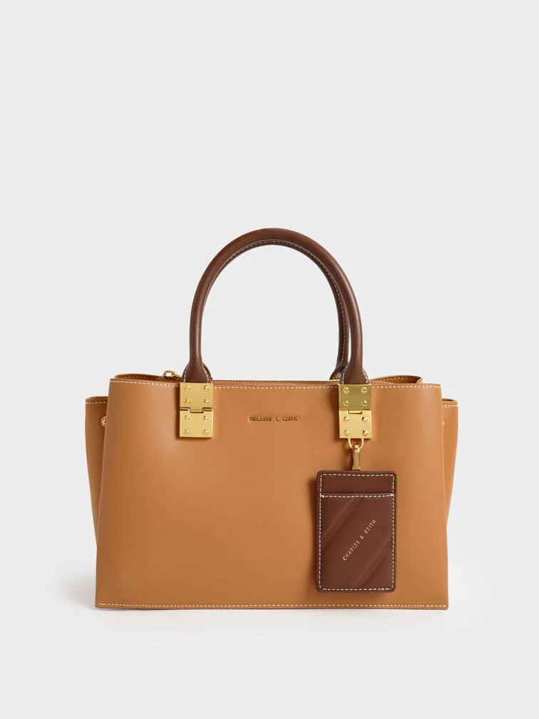 Charles & Ke*th - Large Double Handle Handbag - Pumpkin (AD-SEP)