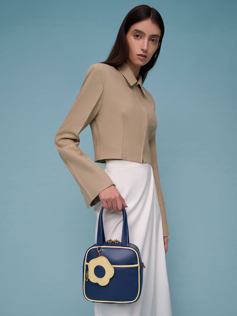 Charles & Ke*th - Minka Two-Tone Boxy Bag - Green(NB)