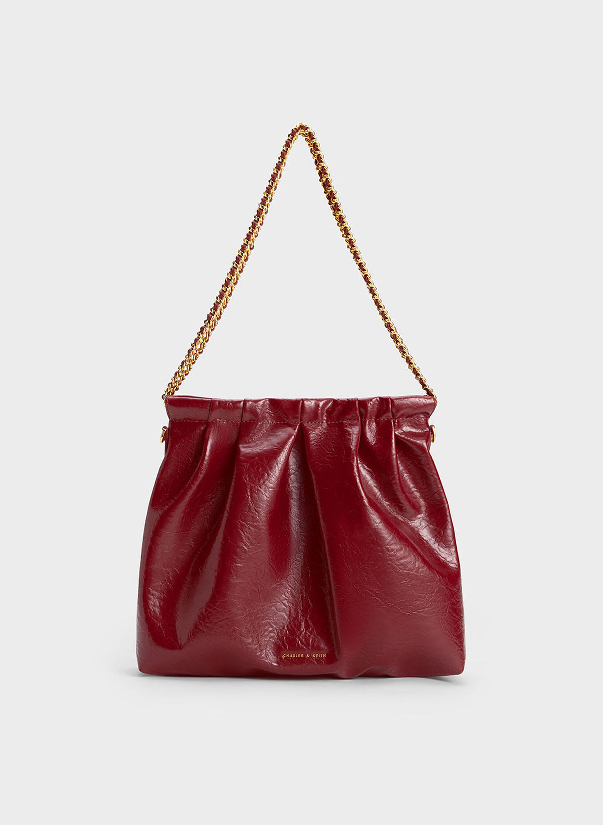 Charles & Ke*th - Duo Double Chain Hobo Bag - RED (AD-July)