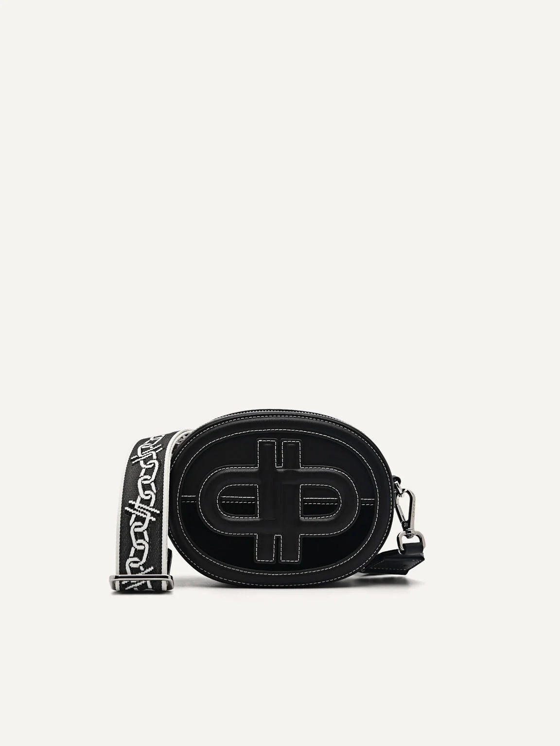 PE*RO - Icon Leather Shoulder Bag - Black-(NB)