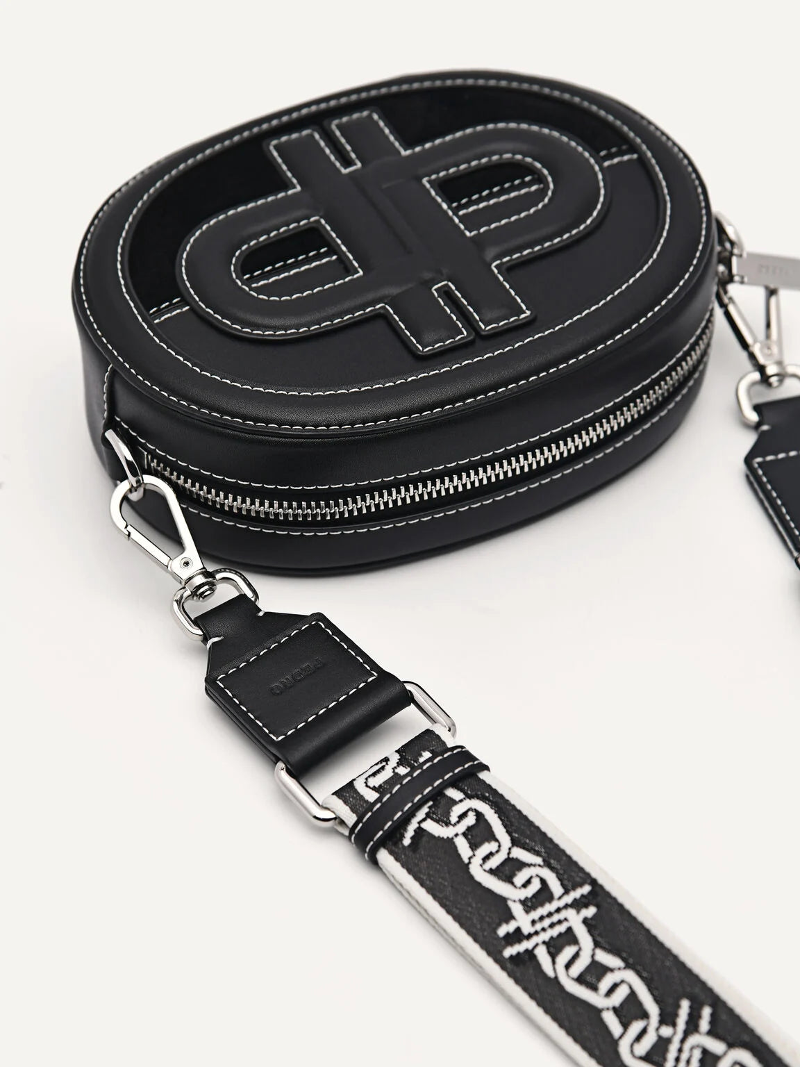 PE*RO - Icon Leather Shoulder Bag - Black-(NB)