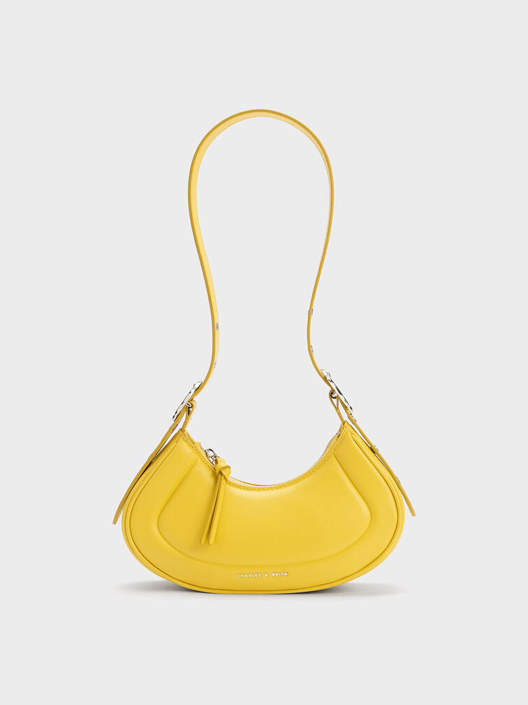 Charles & Ke*th - Petra Curved Shoulder Bag - Yellow