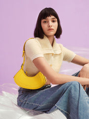 Charles & Ke*th - Petra Curved Shoulder Bag - Yellow