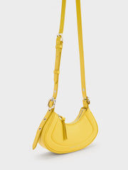 Charles & Ke*th - Petra Curved Shoulder Bag - Yellow