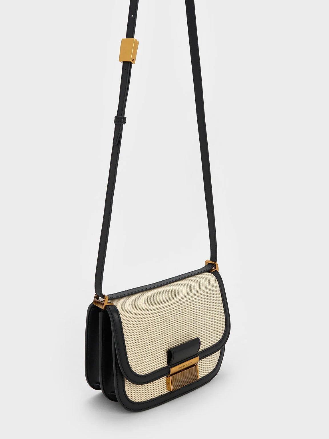Charles & Ke*th - Charlot Canvas Crossbody Bag - Black (AD-SEP)