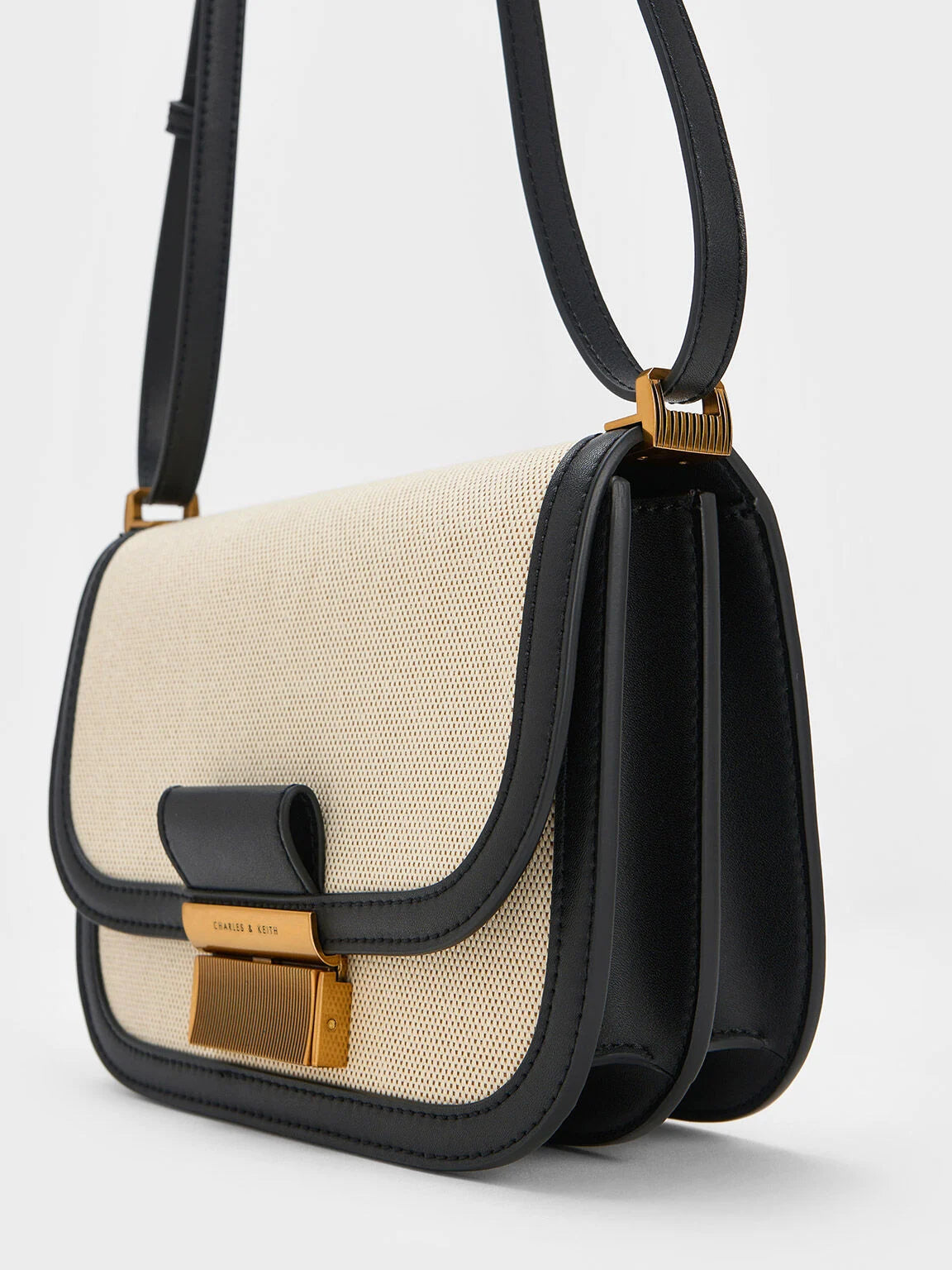 Charles & Ke*th - Charlot Canvas Crossbody Bag - Black (AD-SEP)