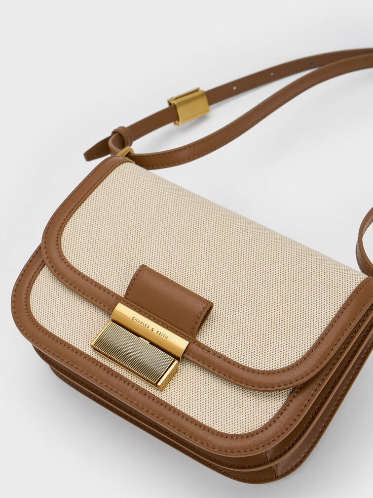 Charles & Ke*th - Charlot Canvas Crossbody Bag - Chocolate (AD-June)
