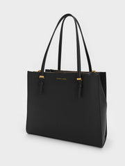 Charles & Ke*th -  Sansa Tote Bag - Black - Mid-Nov